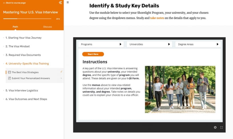 Visa Course Storyline 360 Tabbed Database